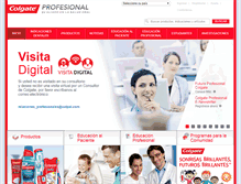 Tablet Screenshot of colgateprofesional.com.ar