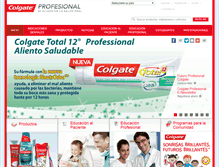 Tablet Screenshot of colgateprofesional.com.co