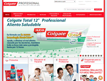 Tablet Screenshot of colgateprofesional.com.mx